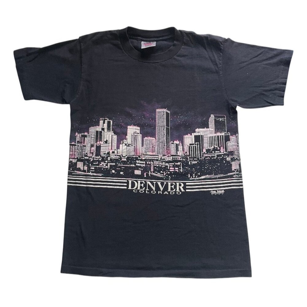 black  vintage Oneita Denver Colorado tee